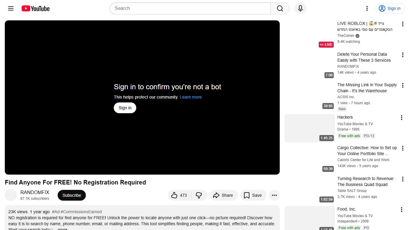 Find Anyone For FREE! No Registration Required - YouTube